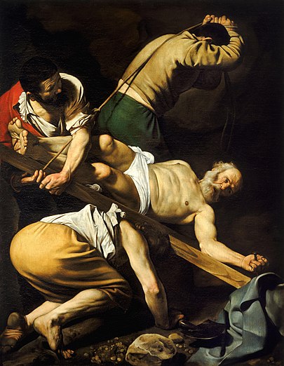 به صلیب کشیدن سَنت پیتر اثر کاراواجو